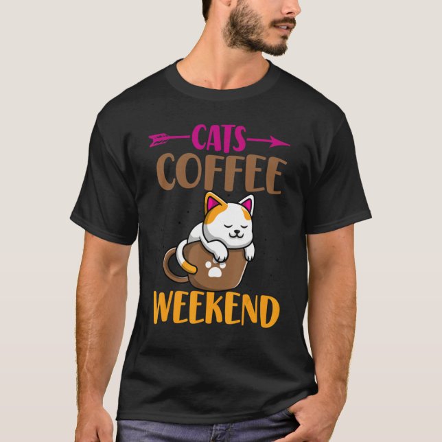 Mama Koffein Katzenkätzchen Kaffeewochen T-Shirt (Vorderseite)