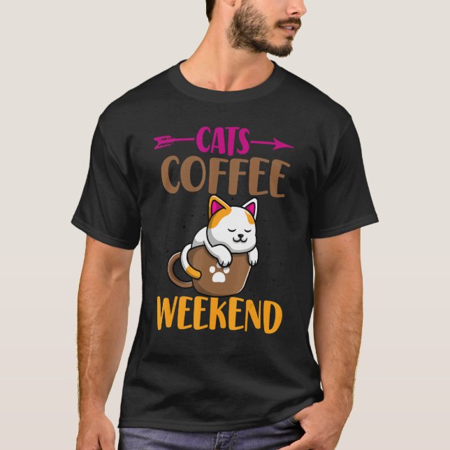Mama Koffein Katzenkätzchen Kaffeewochen T-Shirt (Vorderseite)