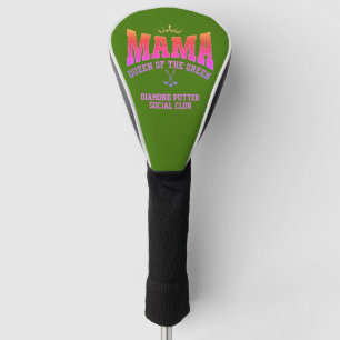 MAMA KÖNIGIN DES GRÜNEN Maßgeschneiderte Golf-Schl Golf Headcover