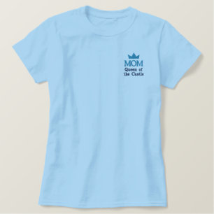 Mama Königin des Schlosses Besticktes T-Shirt