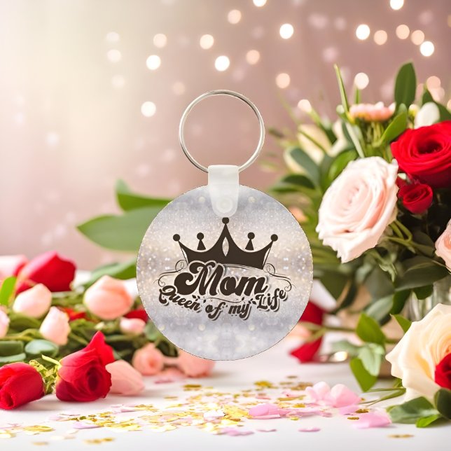 MAMA Königin meines Lebens Glitzer Schlüsselanhäng Schlüsselanhänger (Von Creator hochgeladen)