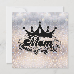 Mama Königin meines Lebens Sparkle Mutter Tageskar Karte