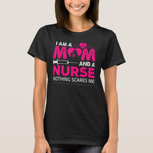 Mama Krankenleben Nichts kümmert mich Krankenpfleg T-Shirt (Vorderseite)