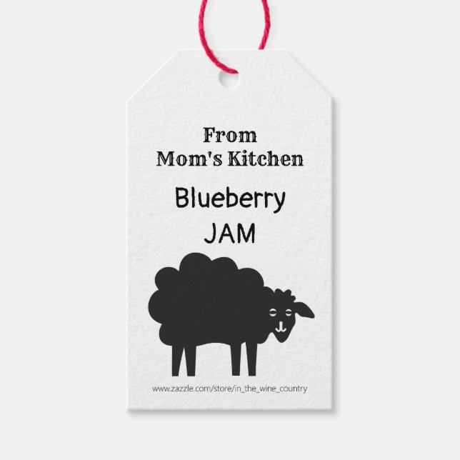 Mama Küche hausgemachte Geschenketiketten Geschenkanhänger (Vorderseite)