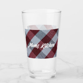 Mama Küche | Trinkgläser | Rot Kariert Glas
