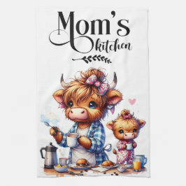Mama Küchentücher Hochland Kuh Mama Handtuch
