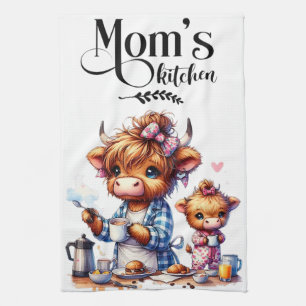 Mama Küchentücher Hochland Kuh Mama Handtuch