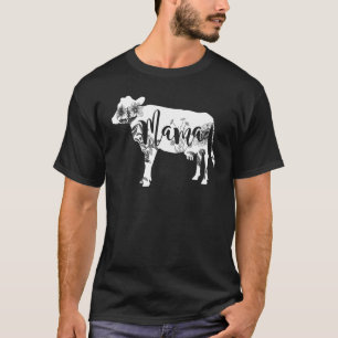 Mama Kuh Kalb Blumen Blume Niedlich T-Shirt