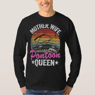 Mama Lago Maggiore Ehefrau Pontoon Queen 2 T-Shirt