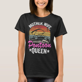 Mama Lago Maggiore Ehefrau Pontoon Queen 2 T-Shirt