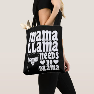 Mama Lama braucht kein Drama Lustiger Muttertag Tasche