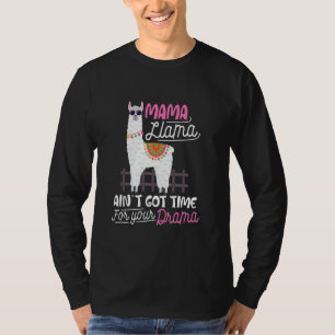 Mama Lama Lustiges Mütterleben Süßes Tierliebhaber T-Shirt