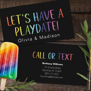 Mama Lasst uns einen farbenfrohen Calling Cards ha Visitenkarte
