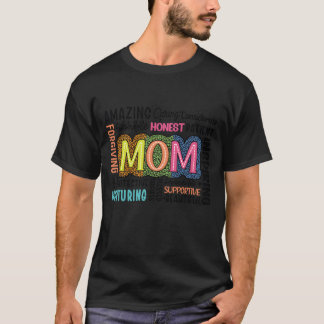 Mama Leben glückliche Mütter Vintag T-Shirt
