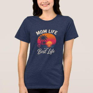 Mama Leben Ist Das Beste Leben Tri-Blend Shirt
