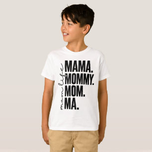 Mama Leben Kinder T-Shirt Mama Mutti Mom Ma