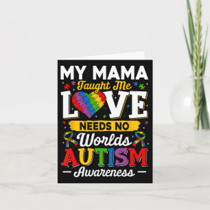 Mama lehrte mir Liebe braucht keine Worte für eine Karte