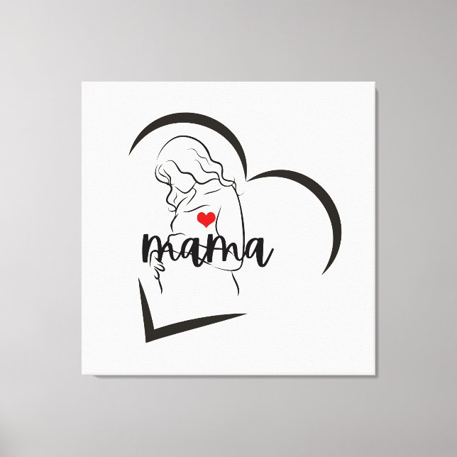 MAMA LEINWANDDRUCK (Vorderseite)