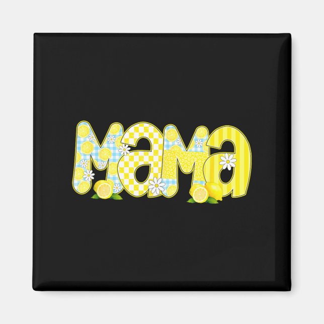 Mama Lemon Daisy Sommer Vibes Magnet (Vorne)