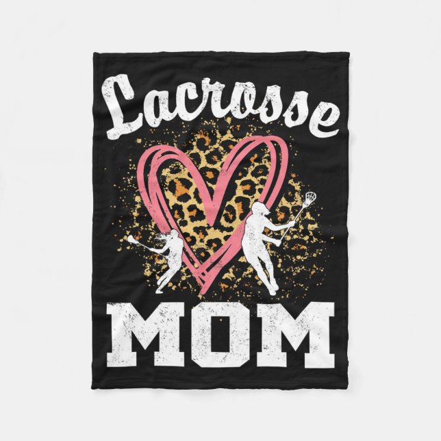 Mama Leopard Herzerreißende Mütter Tag Fleecedecke (Vorderseite)