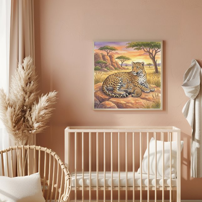 Mama Leopard und Kleinen Kinderzimmer Poster (Von Creator hochgeladen)