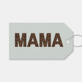 'Mama'-Leoparden-Design Soft Eucalyptus Mist Geschenkanhänger