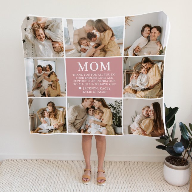 Mama Letter Custom Personalisiert Fleece Blanket (Von Creator hochgeladen)