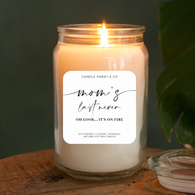 Mama letzte Nerve Candle Label Aufkleber (Von Creator hochgeladen)