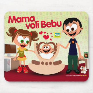 Mama-Liebe-Baby (Mutter Voli Bebu) MousePad 01