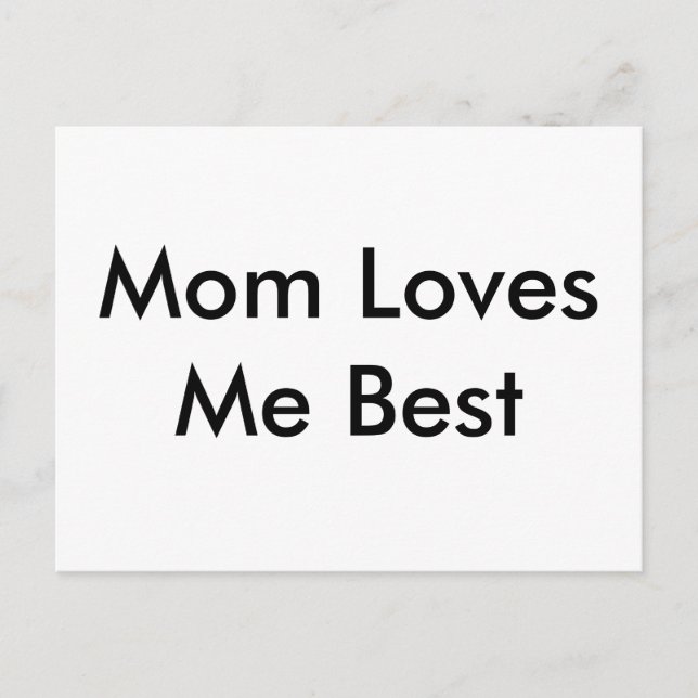 Mama Liebe Beste Karte (Vorderseite)