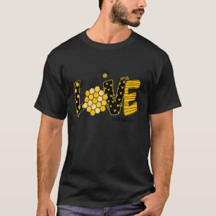 Mama Liebe Bier Herz Print Mama Leben T-Shirt