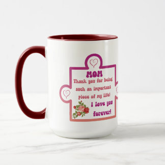 Mama - Liebe für das Ewigkeit Puzzle Stück Tasse