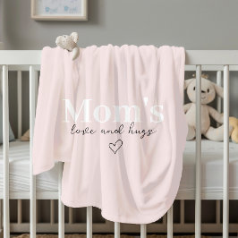 Mama Liebe & Hugs Pink Cosy | Muttertag Fleecedecke