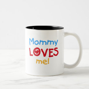 Mama-Lieben ich Zweifarbige Tasse