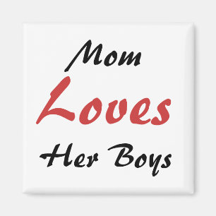 Mama-Lieben ihr Jungen-Kühlschrankmagnet Magnet