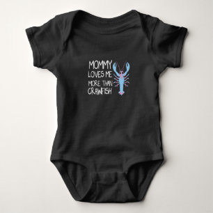Mama Lieben mir mehr als Crawfish, lustiges Baby G Baby Strampler