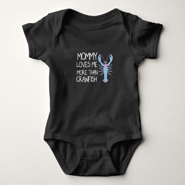 Mama Lieben mir mehr als Crawfish, lustiges Baby G Baby Strampler (Vorderseite)