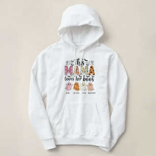 Mama liebt ihre Boos personalisiertes Halloween Hoodie