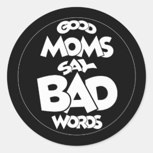 "Mama Life, Best Life" T-Shirt-Design Runder Aufkleber