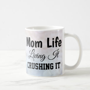 Mama Life Bokeh Glitzern Tasse