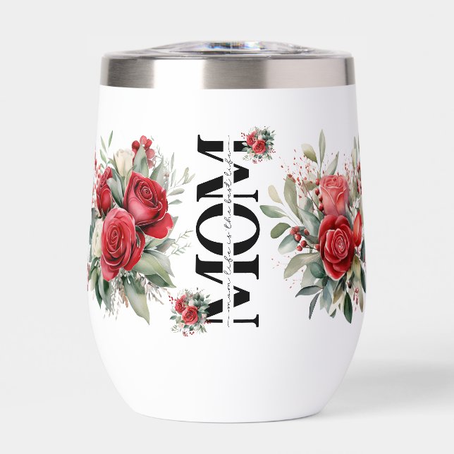 Mama Life ist das beste Leben Elegante Rose (Vorderseite)