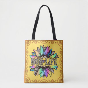 Mama Life Mehrfarben-Totbeutel Tasche