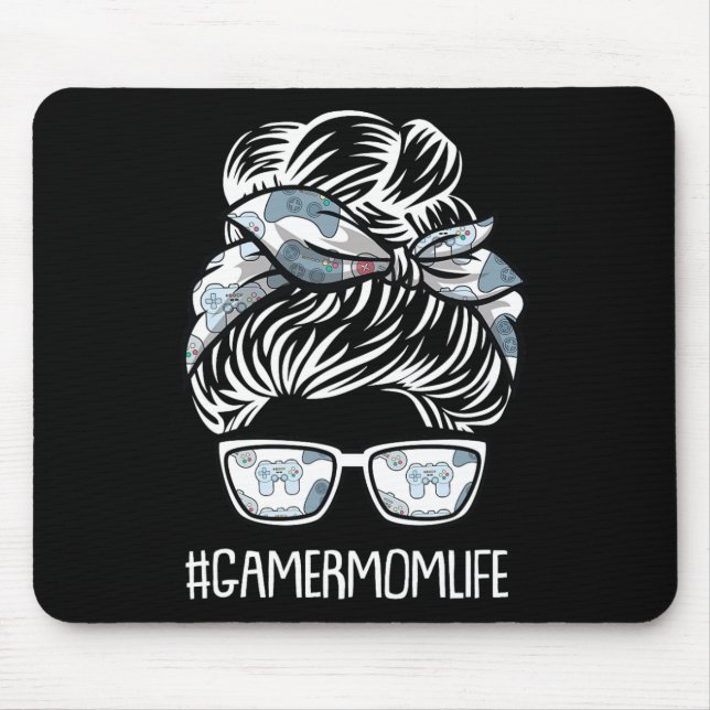 Mama Life Mthers-day Gaming Video-Game Controller Mousepad (Vorne)