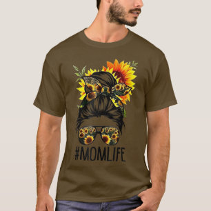 Mama Life Sonnenblumen Blumenband, passende Famili T-Shirt