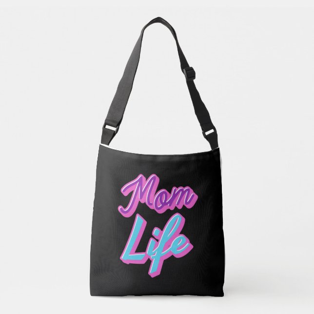 MAMA LIFE TRAGETASCHEN MIT LANGEN TRÄGERN (Vorderseite)