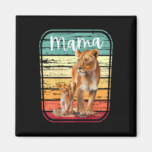 Mama Lion Lioness Junge Mutter Niedlich Mommy Gift Magnet