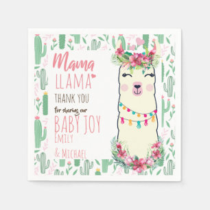 Mama Llama Fiesta Baby Girl Duschgeschirr Serviette