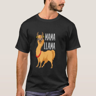 Mama Llama Funny Mommy Llama Animal T-Shirt