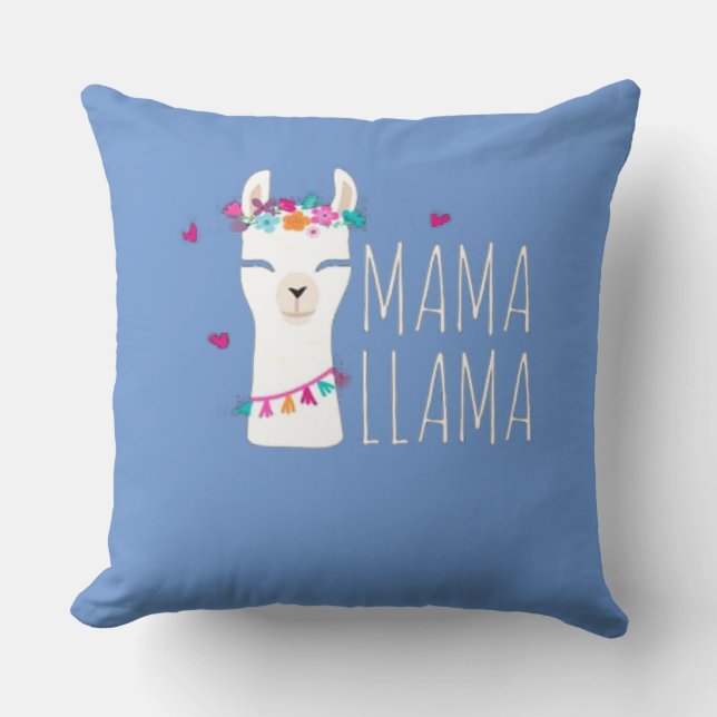 Mama Llama Kissen (Vorderseite)