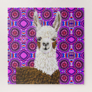 Mama Llama Living In Purple